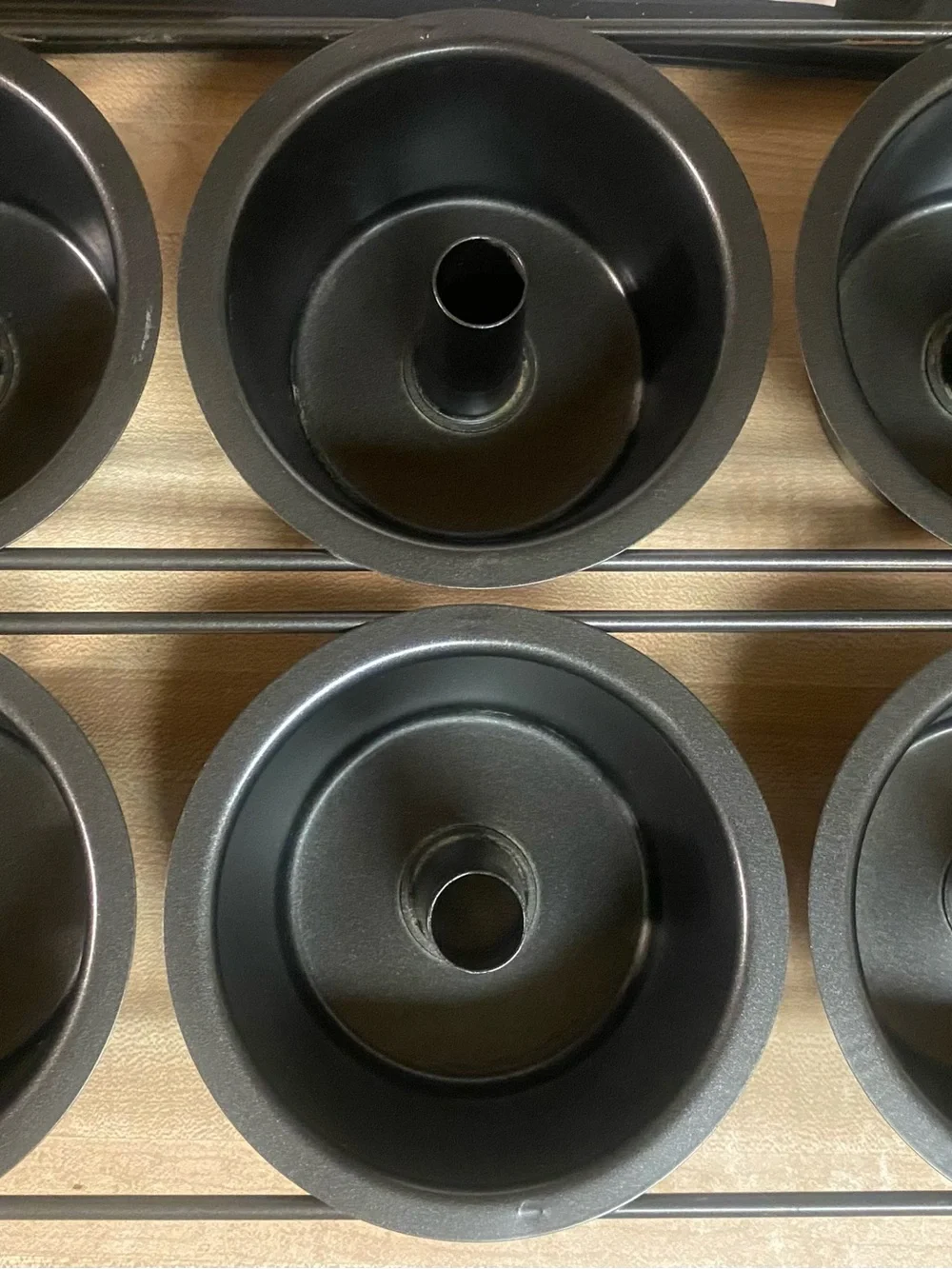 Mini Angel Food Cake Pans - Black